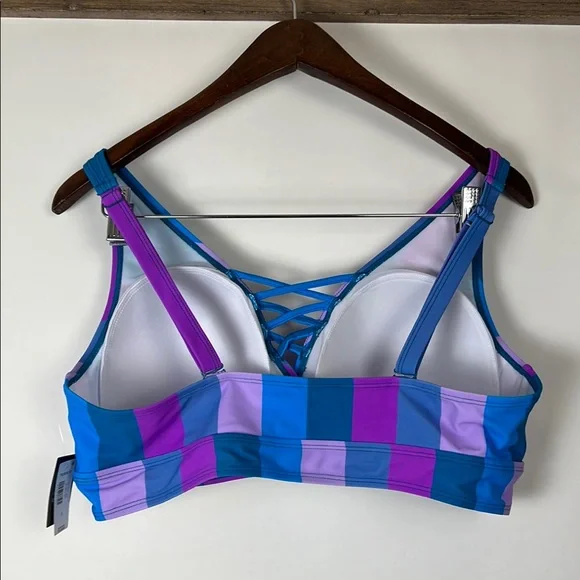 NWT Torrid Blue and Purple Bikini Swimwear 2 Piece - Picture 10 of 15